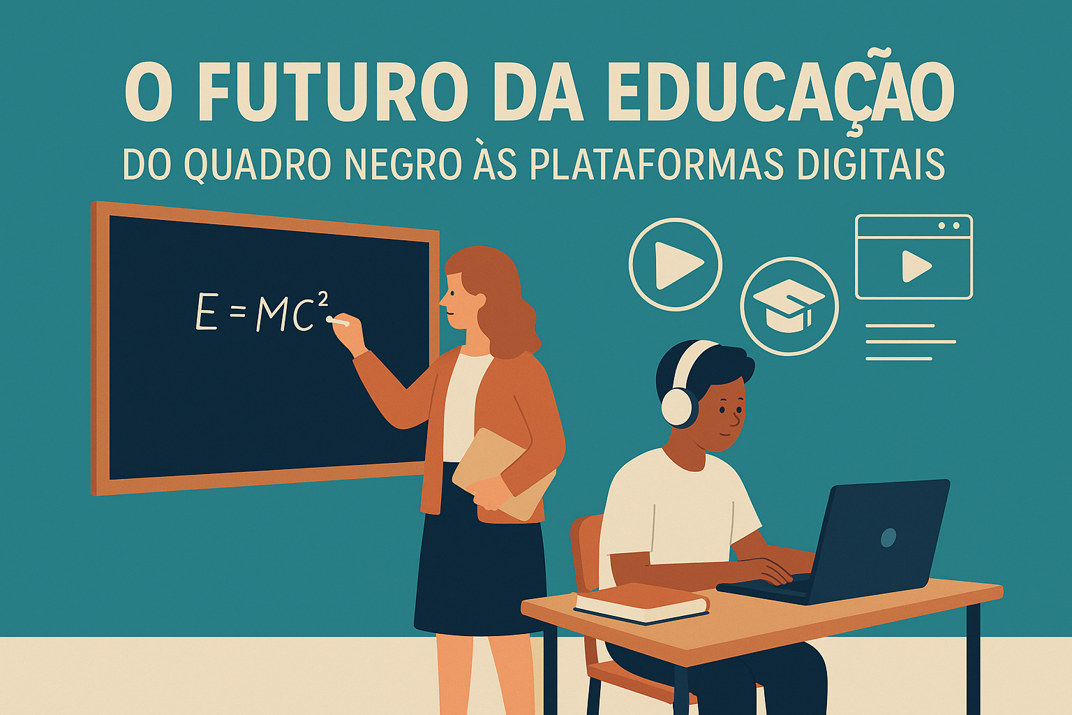 O futuro da educação: do quadro negro às plataformas digitais