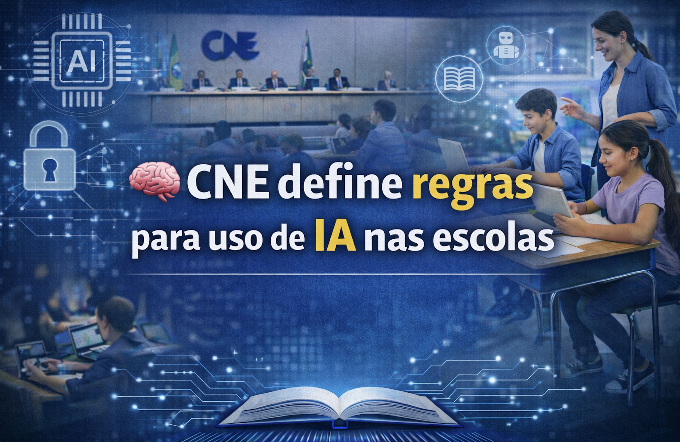 CNE definirá regras para o uso de inteligência artificial nas escolas